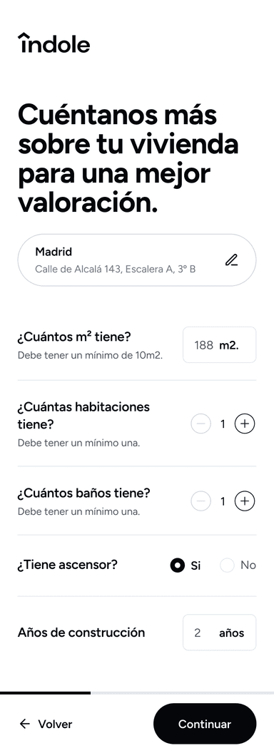 Índole property form
